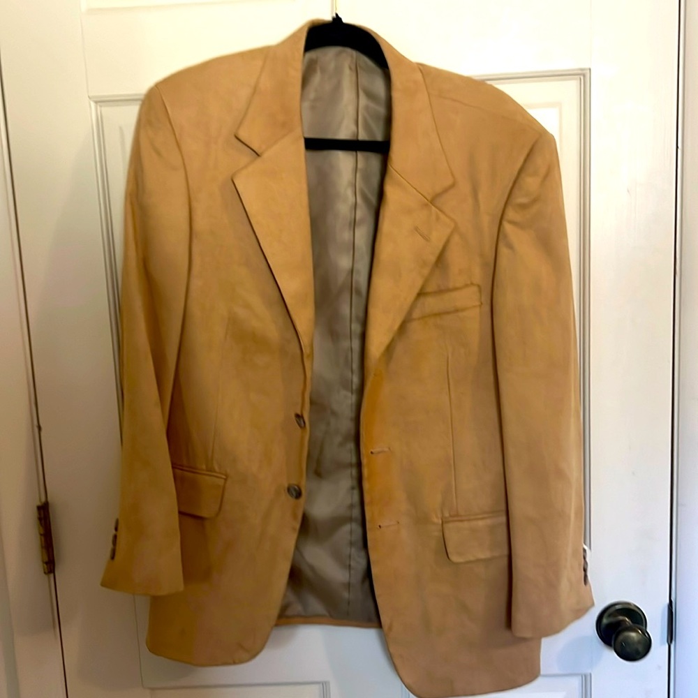 Ultra suede jacket fully lined